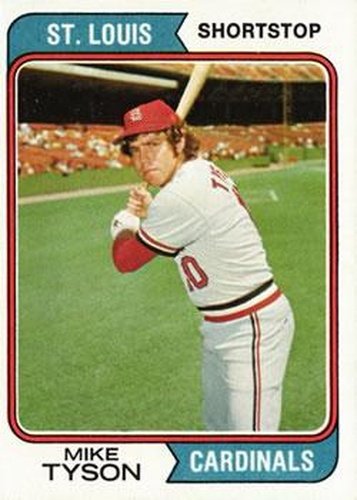 #655 Mike Tyson - St. Louis Cardinals - 1974 Topps Baseball
