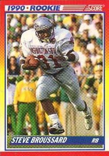 #655 Steve Broussard - WSU Cougars / Atlanta Falcons - 1990 Score Football