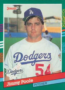 #655 Jimmy Poole - Los Angeles Dodgers - 1991 Donruss Baseball