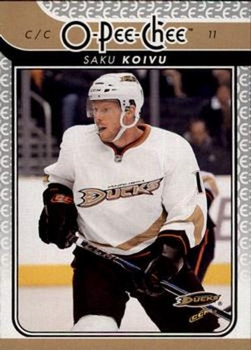 #655 Saku Koivu - Anaheim Ducks - 2009-10 O-Pee-Chee Hockey