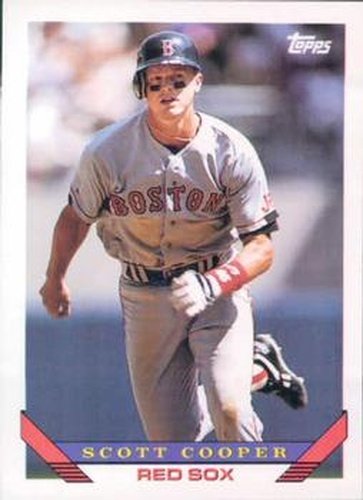 #655 Scott Cooper - Boston Red Sox - 1993 Topps Baseball