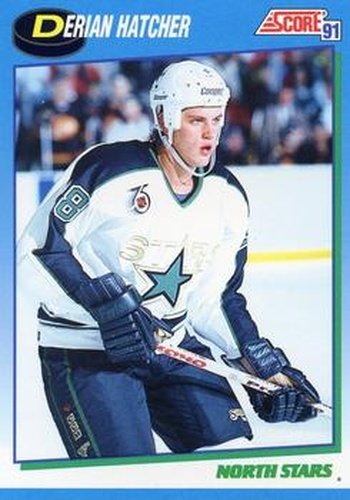 #656 Derian Hatcher - Minnesota North Stars - 1991-92 Score Canadian Hockey