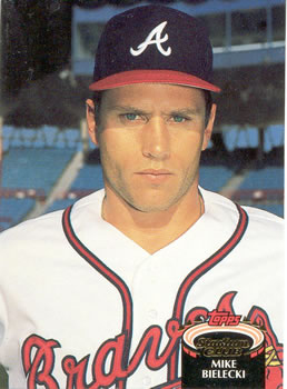 #656 Mike Bielecki - Atlanta Braves - 1992 Stadium Club Baseball