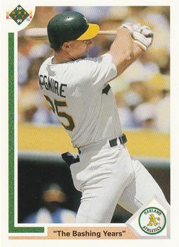 #656 Mark McGwire - Oakland Athletics - 1991 Upper Deck Baseball