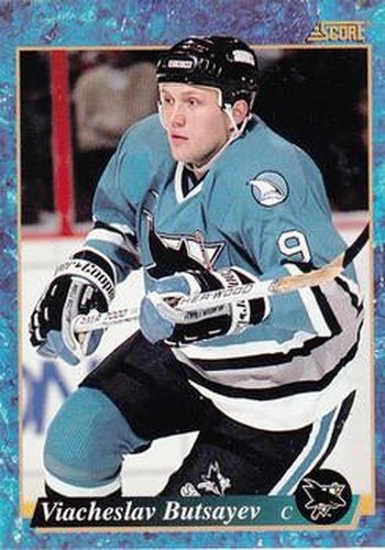 #656 Viacheslav Butsayev - San Jose Sharks - 1993-94 Score Canadian Hockey