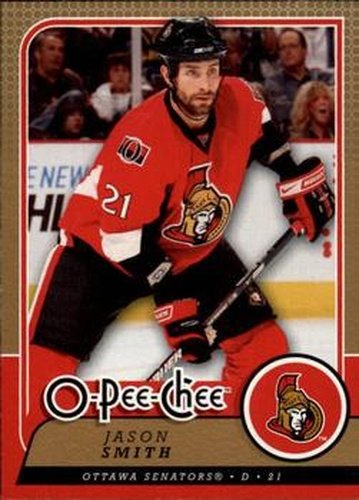 #656 Jason Smith - Ottawa Senators - 2008-09 O-Pee-Chee Hockey