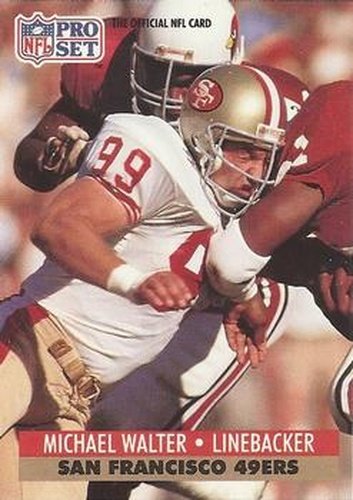 #656 Michael Walter - San Francisco 49ers - 1991 Pro Set Football