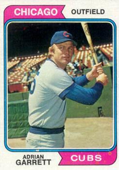 #656 Adrian Garrett - Chicago Cubs - 1974 Topps Baseball