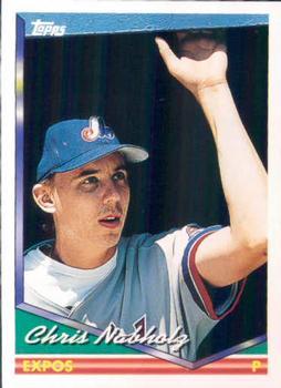 #656 Chris Nabholz - Montreal Expos - 1994 Topps Baseball