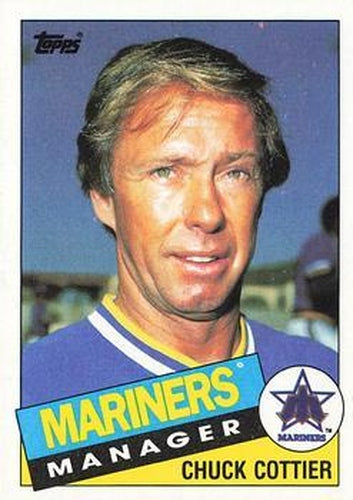 #656 Chuck Cottier - Seattle Mariners - 1985 Topps Baseball