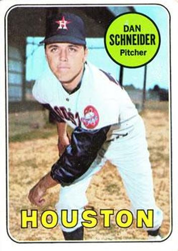 #656 Dan Schneider - Houston Astros - 1969 Topps Baseball