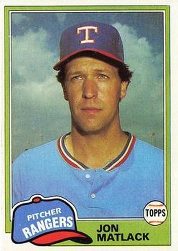 #656 Jon Matlack - Texas Rangers - 1981 Topps Baseball