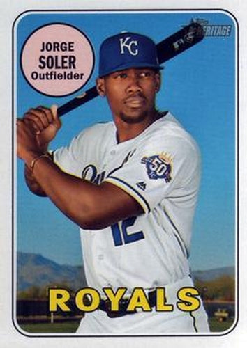 #656 Jorge Soler - Kansas City Royals - 2018 Topps Heritage Baseball