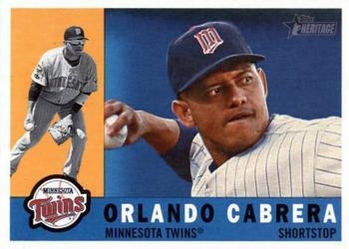 #656 Orlando Cabrera - Minnesota Twins - 2009 Topps Heritage Baseball