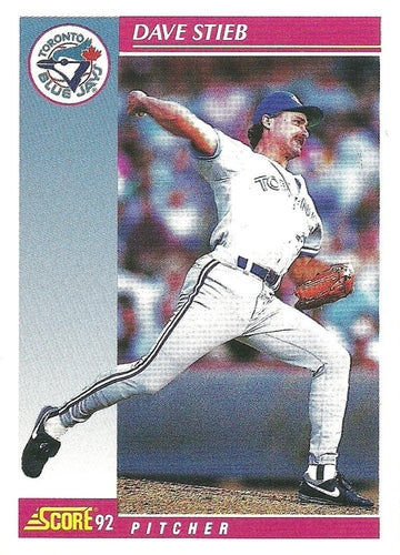#656 Dave Stieb - Toronto Blue Jays - 1992 Score Baseball