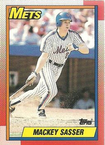 #656 Mackey Sasser - New York Mets - 1990 O-Pee-Chee Baseball