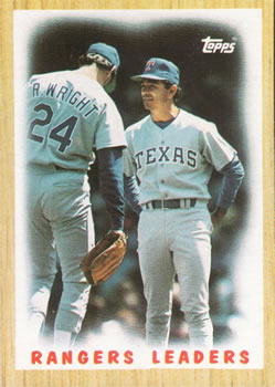 #656 Rangers Leaders - Texas Rangers - 1987 Topps Baseball