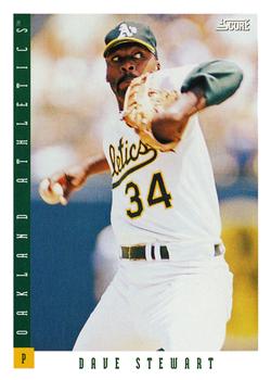 #656 Dave Stewart - Oakland Athletics - 1993 Score Baseball