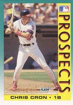 #656 Chris Cron - California Angels - 1992 Fleer Baseball