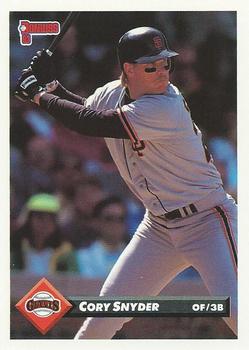 #656 Cory Snyder - San Francisco Giants - 1993 Donruss Baseball