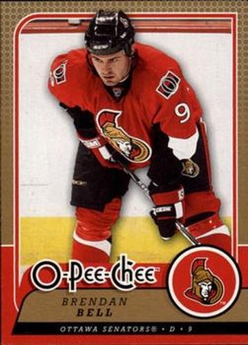 #657 Brendan Bell - Ottawa Senators - 2008-09 O-Pee-Chee Hockey
