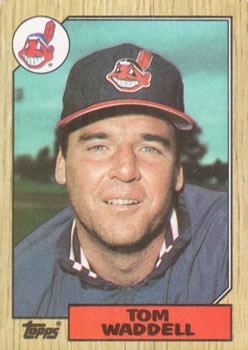 #657 Tom Waddell - Cleveland Indians - 1987 Topps Baseball