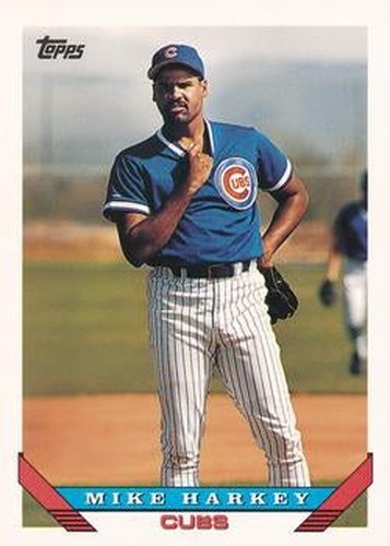 #657 Mike Harkey - Chicago Cubs - 1993 Topps Baseball