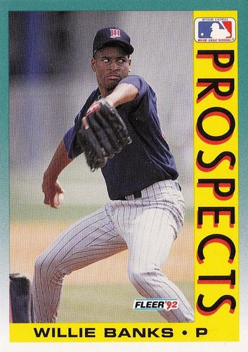 #657 Willie Banks - Minnesota Twins - 1992 Fleer Baseball