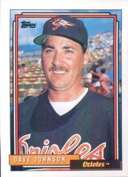 #657 Dave Johnson - Baltimore Orioles - 1992 Topps Baseball
