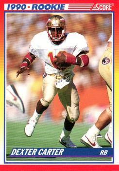 #657 Dexter Carter - Florida State Seminoles / San Francisco 49ers - 1990 Score Football