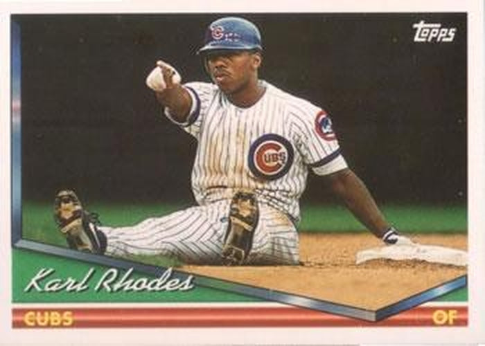 #657 Karl Rhodes - Chicago Cubs - 1994 Topps Baseball
