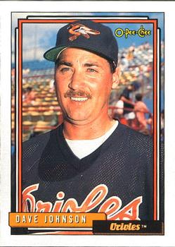 #657 Dave Johnson - Baltimore Orioles - 1992 O-Pee-Chee Baseball