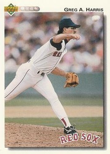 #658 Greg A. Harris - Boston Red Sox - 1992 Upper Deck Baseball