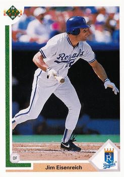 #658 Jim Eisenreich - Kansas City Royals - 1991 Upper Deck Baseball