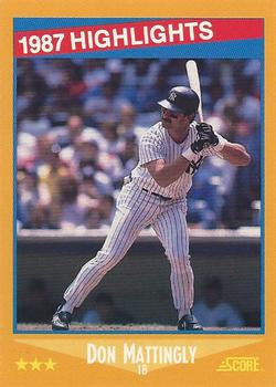 #658 Don Mattingly - New York Yankees - 1988 Score Baseball