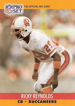 #658 Ricky Reynolds - Tampa Bay Buccaneers - 1990 Pro Set Football