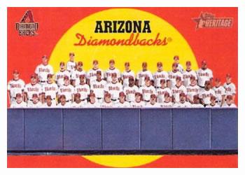 #658 Arizona Diamondbacks - Arizona Diamondbacks - 2008 Topps Heritage Baseball