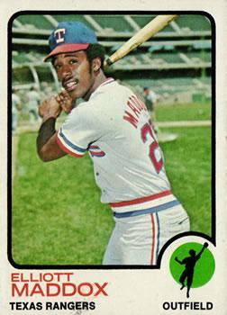 #658 Elliott Maddox - Texas Rangers - 1973 Topps Baseball