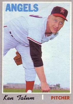 #658 Ken Tatum - California Angels - 1970 Topps Baseball