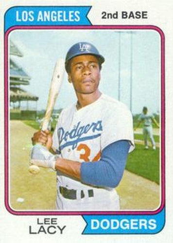 #658 Lee Lacy - Los Angeles Dodgers - 1974 Topps Baseball