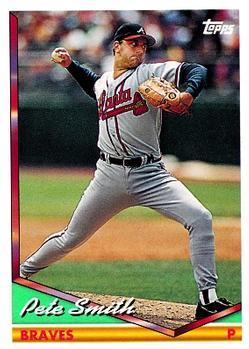 #658 Pete Smith - Atlanta Braves - 1994 Topps Baseball