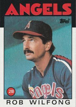 #658 Rob Wilfong - California Angels - 1986 Topps Baseball