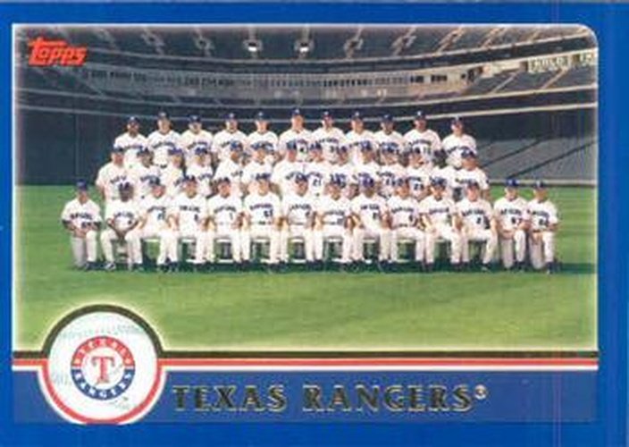 #658 Texas Rangers - Texas Rangers - 2003 Topps Baseball