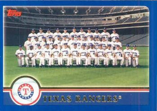 #658 Texas Rangers - Texas Rangers - 2003 Topps Baseball