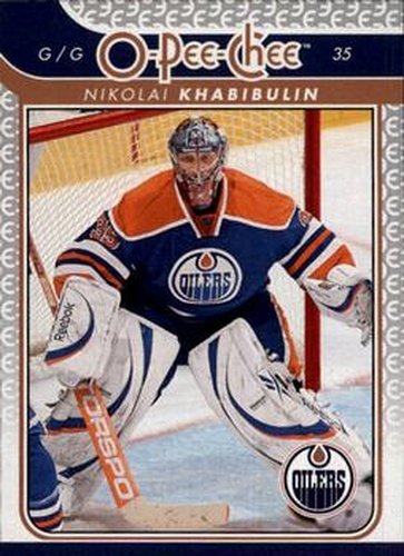 #658 Nikolai Khabibulin - Edmonton Oilers - 2009-10 O-Pee-Chee Hockey