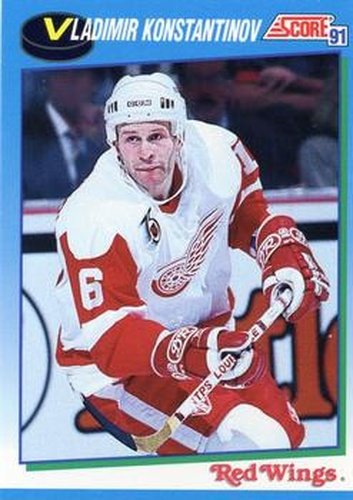 #659 Vladimir Konstantinov - Detroit Red Wings - 1991-92 Score Canadian Hockey