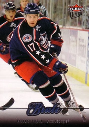 #143 Gilbert Brule - Columbus Blue Jackets - 2007-08 Ultra Hockey