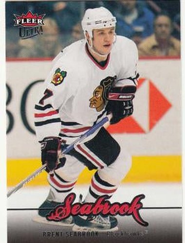 #156 Brent Seabrook - Chicago Blackhawks - 2007-08 Ultra Hockey