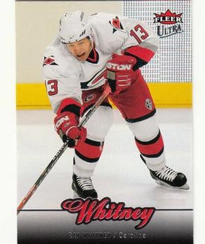 #161 Ray Whitney - Carolina Hurricanes - 2007-08 Ultra Hockey