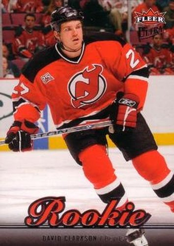#210 David Clarkson - New Jersey Devils - 2007-08 Ultra Hockey